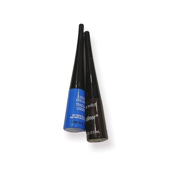 WET N WILD MEGALINER LIQUID EYELINER IN DARK BROWN & VOLTAGE BLUE -NEW, NO BOXES - Picture 3 of 3